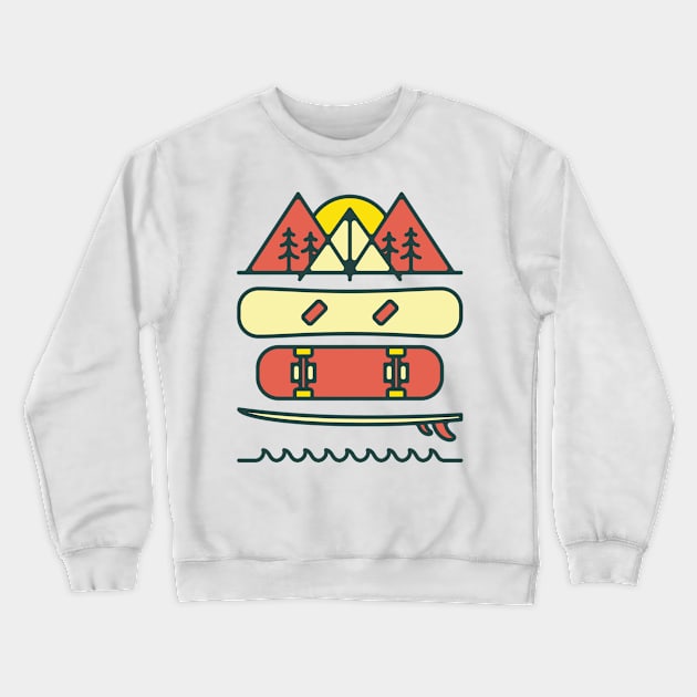 Outdoor Style Crewneck Sweatshirt by quilimo